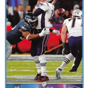 2018 Panini NFL Stickers Collection #456 Tom Brady New England Patriots Super Bowl LII Fumble Official Football Sticker