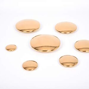 TickiT Sensory Reflective Buttons - Gold - Set of 7 - Ages 0m+ - Mirrored Discs for Babies and Toddlers - Sensory Stacking Toy