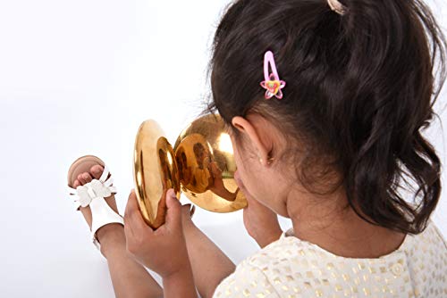 TickiT Sensory Reflective Buttons - Gold - Set of 7 - Ages 0m+ - Mirrored Discs for Babies and Toddlers - Sensory Stacking Toy