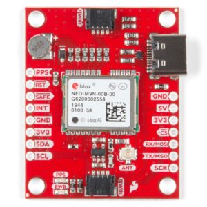 SparkFun GPS Breakout - NEO-M9N, U.FL (Qwiic) Breakout No Soldering Required Breadboardable Contains a Rechargeable Backup Battery Allowing a Warm-Start decreasing time-to-First-fix