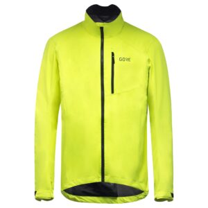 gore wear men's gore-tex paclite jacket, neon yellow, s