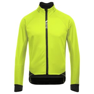 gore wear men's thermo cycling jacket, c5, gore-tex infinium, l, neon yellow
