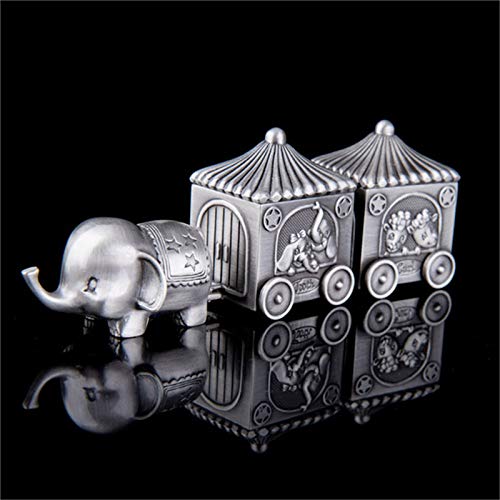 Baby Tooth Box, Kids Keepsake Organizer for Baby Teeth, My First Tooth and Curl Keepsake Box Set, Cute Children Silver Tooth Holder to Keep The Childhood Memory (Style 3)