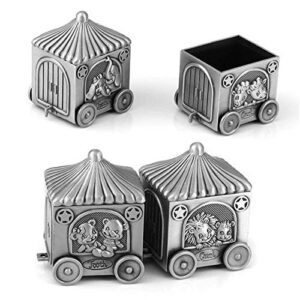 Baby Tooth Box, Kids Keepsake Organizer for Baby Teeth, My First Tooth and Curl Keepsake Box Set, Cute Children Silver Tooth Holder to Keep The Childhood Memory (Style 3)