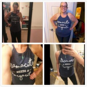 Mamacita Needs a Margarita Women's Halter Tank Top Funny Running Graphic Sleeveless Beach Tee, Navy Blue S