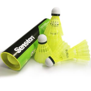 senston badminton shuttlecocks nylon badminton shuttlecocks birdies durability stability shuttlecock for outdoor indoor sports activities/training