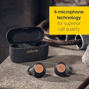 Jabra Elite Active 75t True Wireless Bluetooth Earbuds, Copper Black – Wireless Earbuds for Running and Sport, Charging Case Included, 24 Hour Battery, Active Noise Cancelling Sport Earbuds