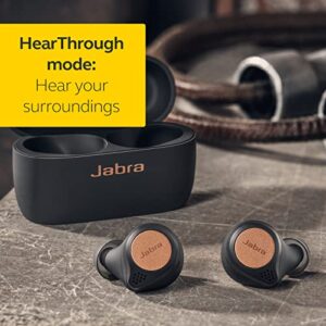 Jabra Elite Active 75t True Wireless Bluetooth Earbuds, Copper Black – Wireless Earbuds for Running and Sport, Charging Case Included, 24 Hour Battery, Active Noise Cancelling Sport Earbuds