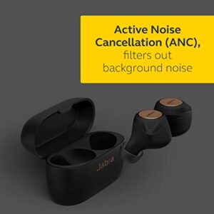 Jabra Elite Active 75t True Wireless Bluetooth Earbuds, Copper Black – Wireless Earbuds for Running and Sport, Charging Case Included, 24 Hour Battery, Active Noise Cancelling Sport Earbuds