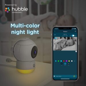 Motorola Peekaboo WiFi 1080p Video Baby Monitor - Multi-Color Night Light, Two-Way Audio, Infrared Night Vision – 360 Degree Remote Pan Scan and Digital Zoom/Tilt, Soothing Sounds & Lullabies