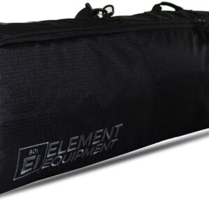 Element Equipment Deluxe Padded Snowboard Bag - Premium High End Travel Bag Black Ripstop 157