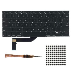 Willhom US Keyboard with Screws + Screwdriver Kit Replacement for MacBook Pro Retina 15" A1398 (Mid 2012- Mid 2015)