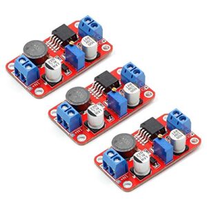 aceirmc 3pcs xl6019 5a high power current dc to dc step-up 5v 6v 12v 24v 3-35v to 5-40v xl6019 converter adjustable voltage regulator power modules boost module booster (3pcs)