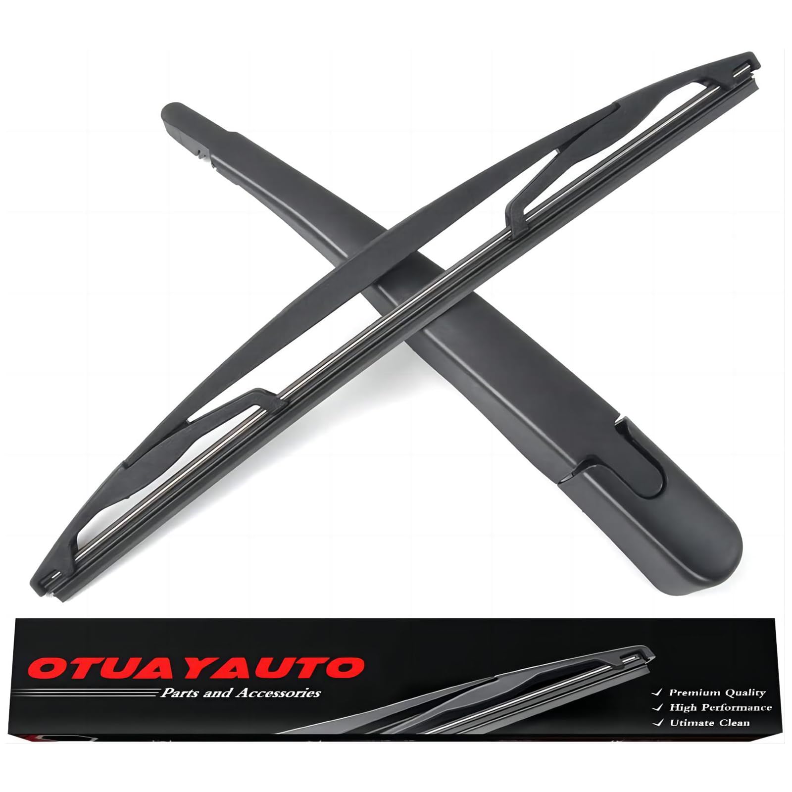 Replacement for Ford Flex 2009-2013, Rear Windshield Back Wiper Arm blade Set - OTUAYAUTO Factory OEM Replacement 85241-48080