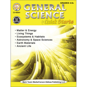mark twain | general science quick starts workbook | grades 4-12, printable