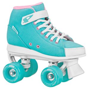 pacer scout ztx children's quad indoor-outdoor roller skates (mint 3)