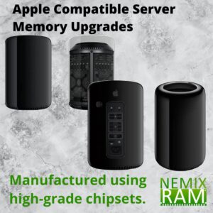 128GB 2x64GB DDR4-2933Mhz PC4-23400 288-Pin LRDIMM Memory for Apple Mac Pro 2019 7,1 by NEMIX RAM