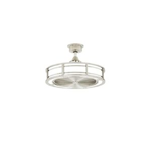 Home Decorators Collection Brette II 23 in. LED Indoor/Outdoor Brushed Nickel Ceiling Fan with Light and Remote Control