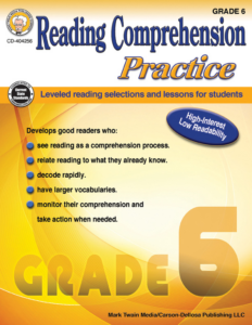 mark twain | reading comprehension practice workbook | grade 6, printable