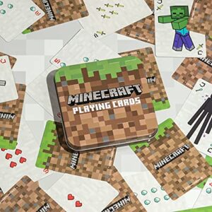 Minecraft Playing Cards - Standard Deck of Cards in Collector Travel Tin