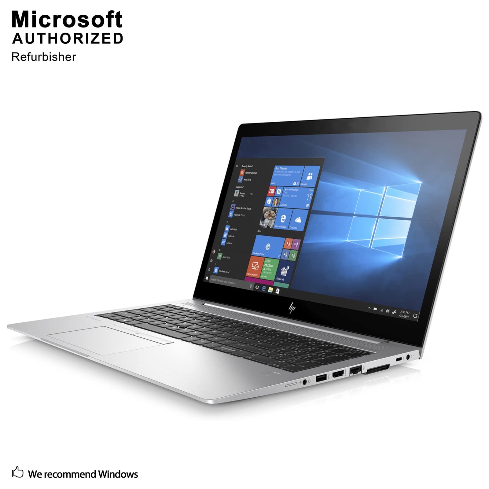 HP 850 G3 15.6 inches Laptop, Core i5-6200U 2.3GHz, 8GB RAM, 256GB Solid State Drive, Windows 10 Pro 64bit(Renewed)