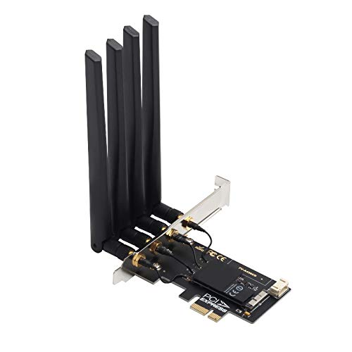 Hackintosh WiFi Dual Band macOS WiFi Card BCM94360CD 802.11a/g/n/ac 1750Mbps BT4.0 PCIe Network Adapter Natively Support AirDrop Handoff (Plug and Play for macOS)