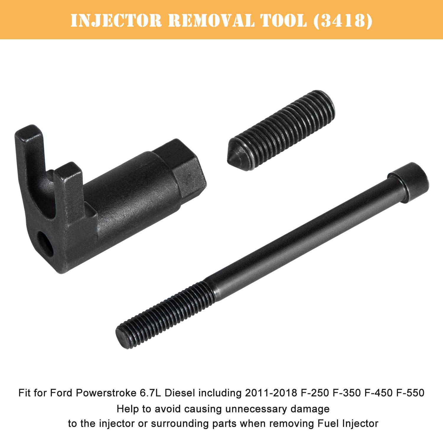 Fuel Injector Removal Tool (3418) Fit for 6.7L Ford Powerstroke Diesel 2011-2018 F-250 F-350 F-450 F-550