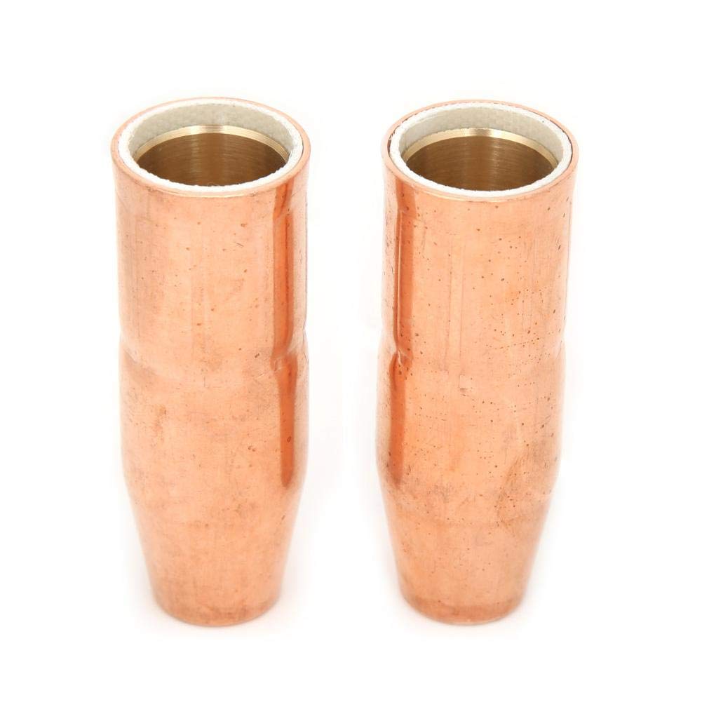 2pcs MIG Welding Gun Nozzle 169724 1/2inch,Copper MIG Welding Contact Tips Welding Gun Accessory for Miller M-25/M-40 Hobart MIG Gun