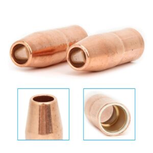 2pcs MIG Welding Gun Nozzle 169724 1/2inch,Copper MIG Welding Contact Tips Welding Gun Accessory for Miller M-25/M-40 Hobart MIG Gun