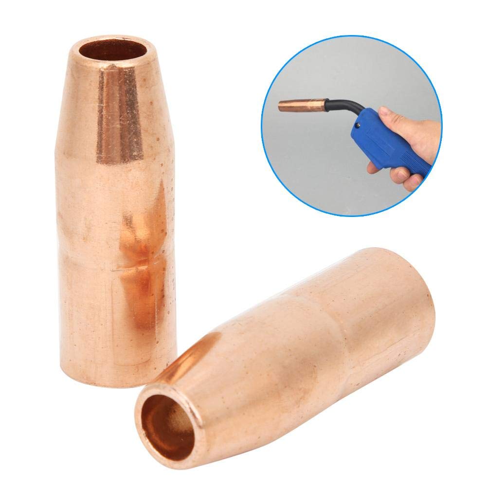 2pcs MIG Welding Gun Nozzle 169724 1/2inch,Copper MIG Welding Contact Tips Welding Gun Accessory for Miller M-25/M-40 Hobart MIG Gun