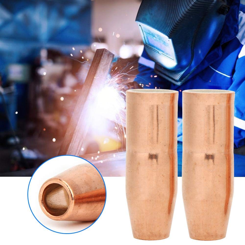 2pcs MIG Welding Gun Nozzle 169724 1/2inch,Copper MIG Welding Contact Tips Welding Gun Accessory for Miller M-25/M-40 Hobart MIG Gun