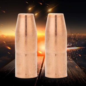 2pcs MIG Welding Gun Nozzle 169724 1/2inch,Copper MIG Welding Contact Tips Welding Gun Accessory for Miller M-25/M-40 Hobart MIG Gun