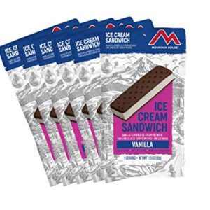 Mountain House Vanilla Ice Cream Sandwich | Freeze Dried Backpacking & Camping Food | 6-Pack