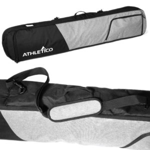 athletico peak padded snowboard bag (black/gray, 157cm)