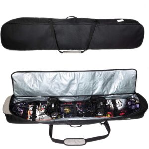 Athletico Peak Padded Snowboard Bag (Black/Gray, 157cm)