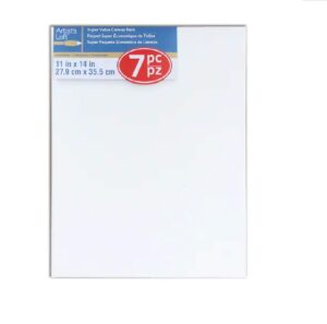 7 pack 11" x 14" super value canvas by artist's loft necessities