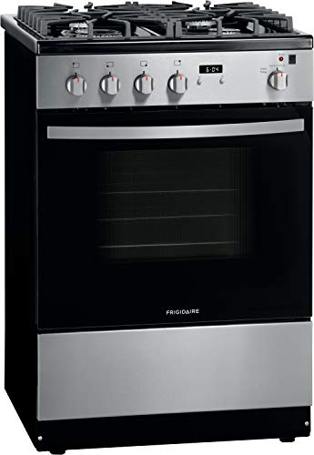 Frigidaire 24 in. 1.9 Cu. Ft. Gas Range in Stainless Steel with Continuous Cast Iron Grates, ADA Compliant