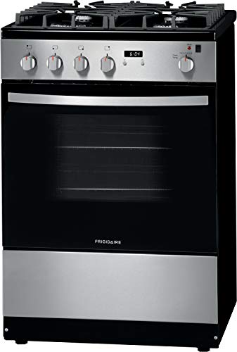 Frigidaire 24 in. 1.9 Cu. Ft. Gas Range in Stainless Steel with Continuous Cast Iron Grates, ADA Compliant