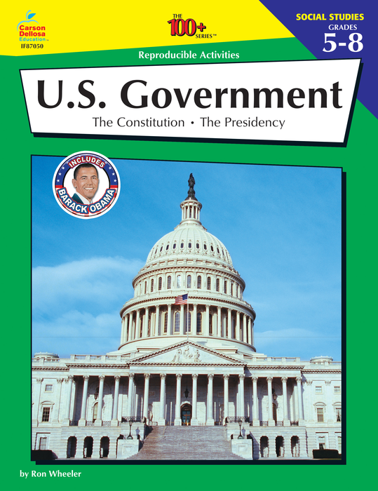 Carson Dellosa | The 100+ Series U.S. Government Workbook | Grades 5–8, Printable