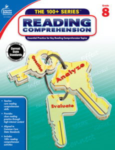 carson dellosa | the 100+ series reading comprehension workbook | grade 8, printable