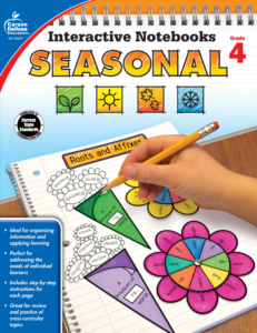 carson dellosa | interactive notebook seasonal workbook | grade 4, printable