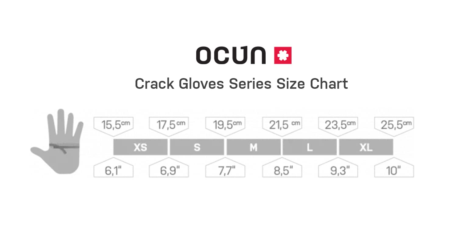 Ocun Crack Gloves Lite for Crack Climbing I Rock Climbing Gloves, Large