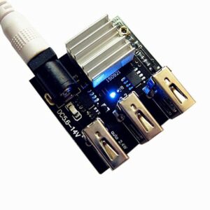 Gump's grocery 9V/12V to 5V 8A USB Power Bank Step-Down Boost Module Mini 3 USB Charging Module