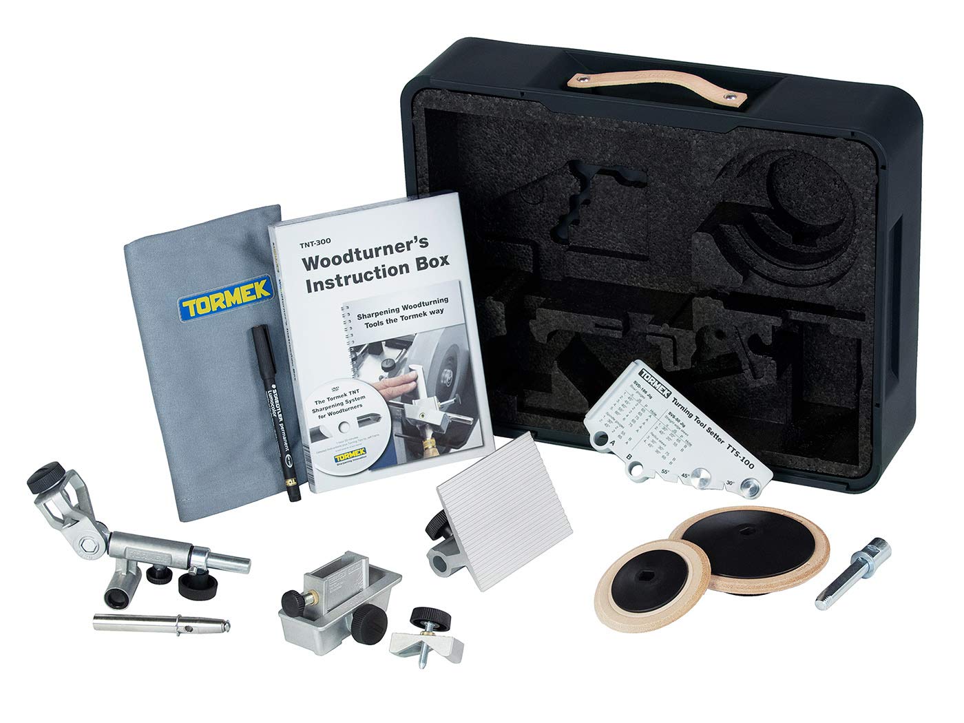 Tormek TNT-808 Woodturner’s Kit - A Complete Turning Tool Sharpener Kit for Tormek Water Cooled Sharpening Systems – Includes Jigs to Shape and Sharpen Turning Tools