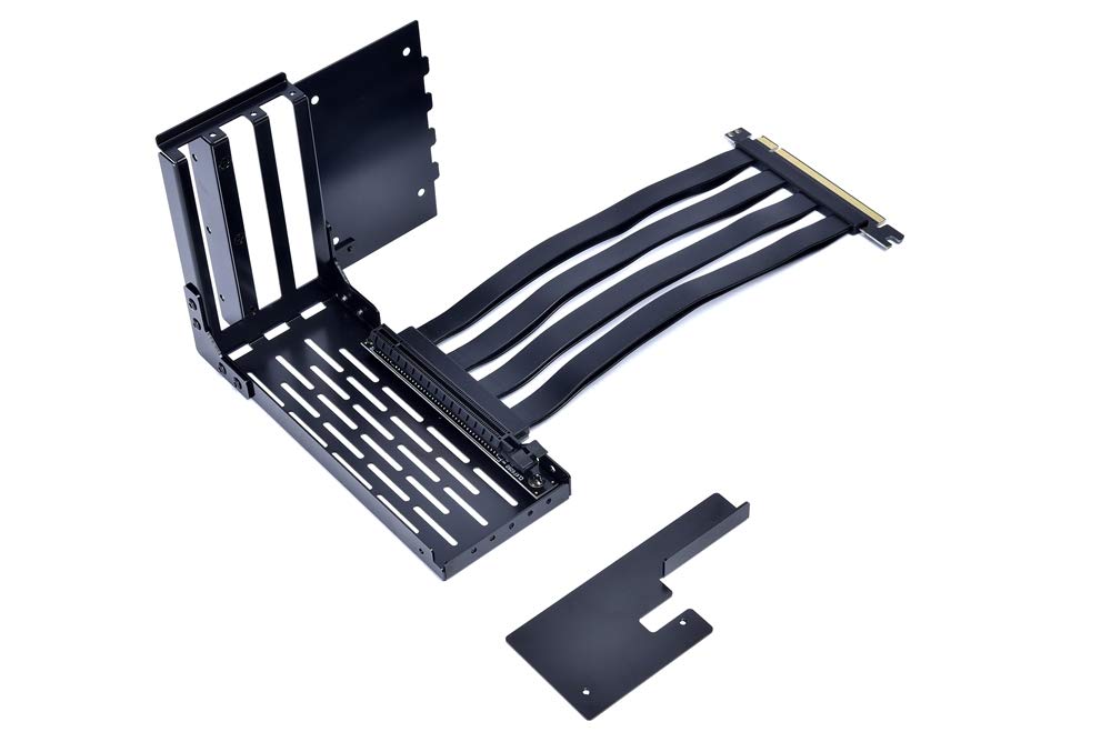 LIAN LI LAN2-1X Premium PCI-E x16 3.0 Black Extender Riser Cable 200mm and Covert Bracket for LANCOOL 2 for PCIE 3.0 only (NOT Compatible with PCIE 4.0 VGA Cards)