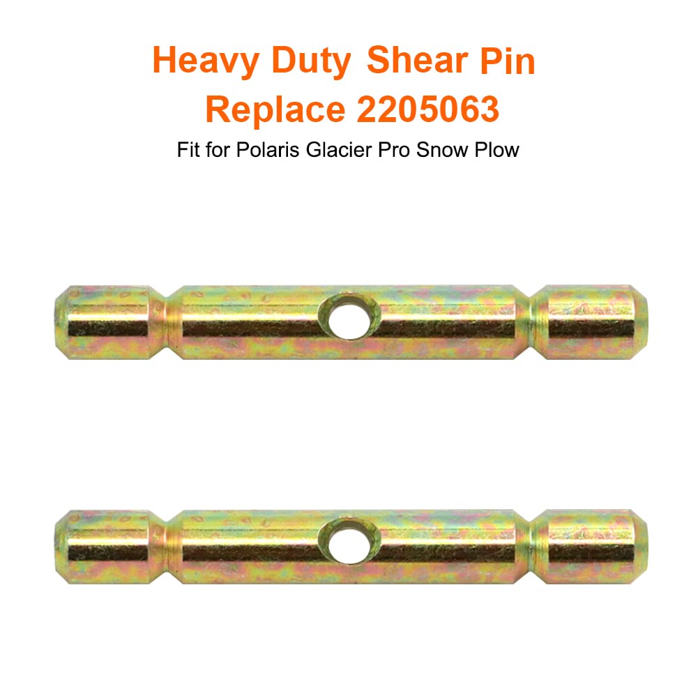 AUTOVIC For Polaris ATV Snow Plow Glacier Pro Shear Pin Replace 2205063-Gold(2pcs)