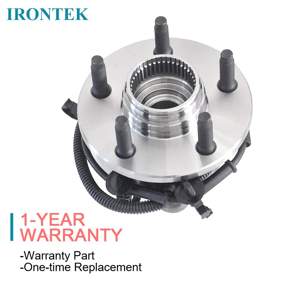 IRONTEK 515027 Front Wheel Bearing and Hub Assembly (5lug 4WD w/ABS) fits 1998-2000 for Ford Ranger 1998-200 for Mazda B4000 1PCS