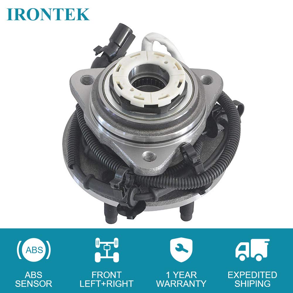 IRONTEK 515027 Front Wheel Bearing and Hub Assembly (5lug 4WD w/ABS) fits 1998-2000 for Ford Ranger 1998-200 for Mazda B4000 1PCS