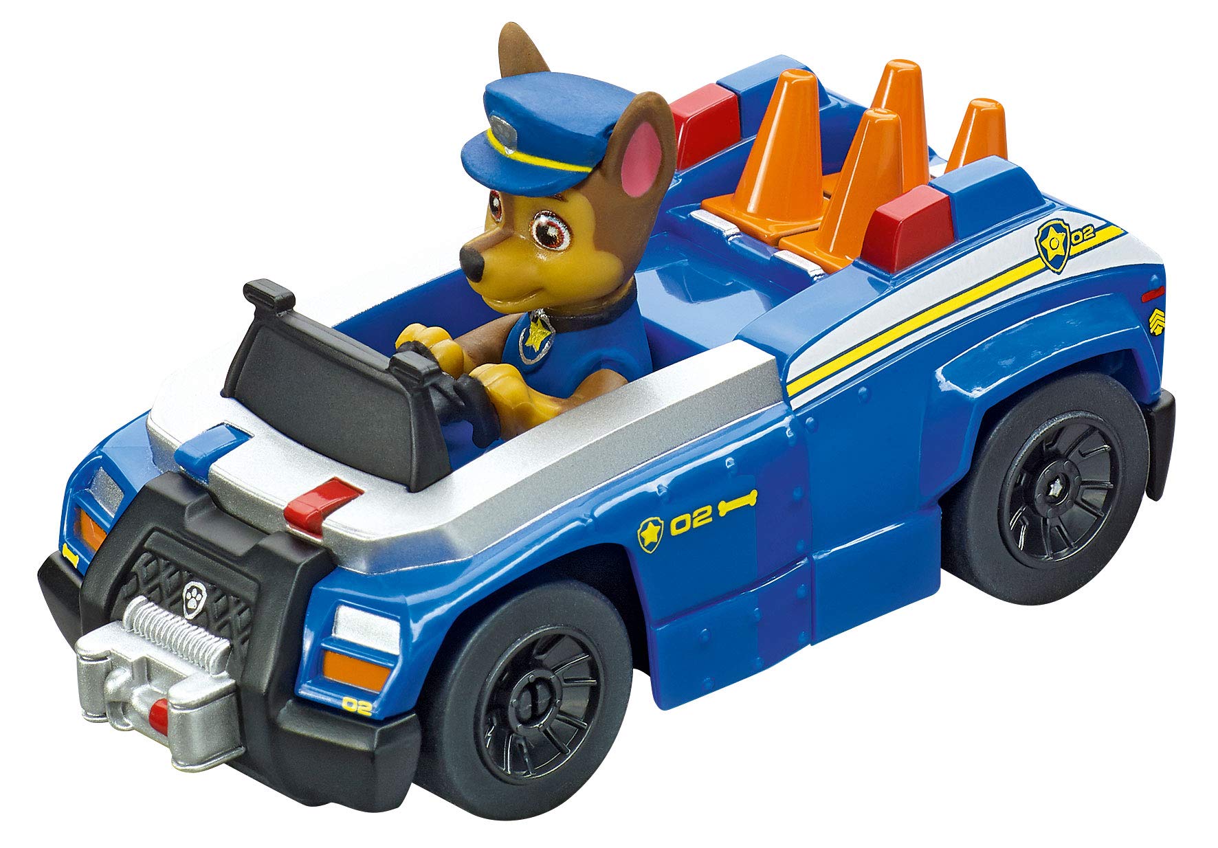 Carrera First Paw Patrol - Slot Car Race Track - Includes 2 Cars: Chase and Marshall - Battery-Powered Beginner Racing Set for Kids Ages 3 Years and Up-Multicolor