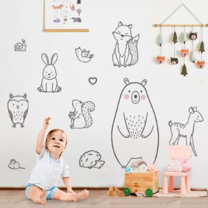 DEKOSH Safari Nursery Decor Peel & Stick Wall Decals of Large Size Animals for Baby Nursery, Kids Playroom, Baby Bedroom Decor